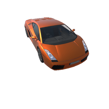 Car with Interior 16 Orange